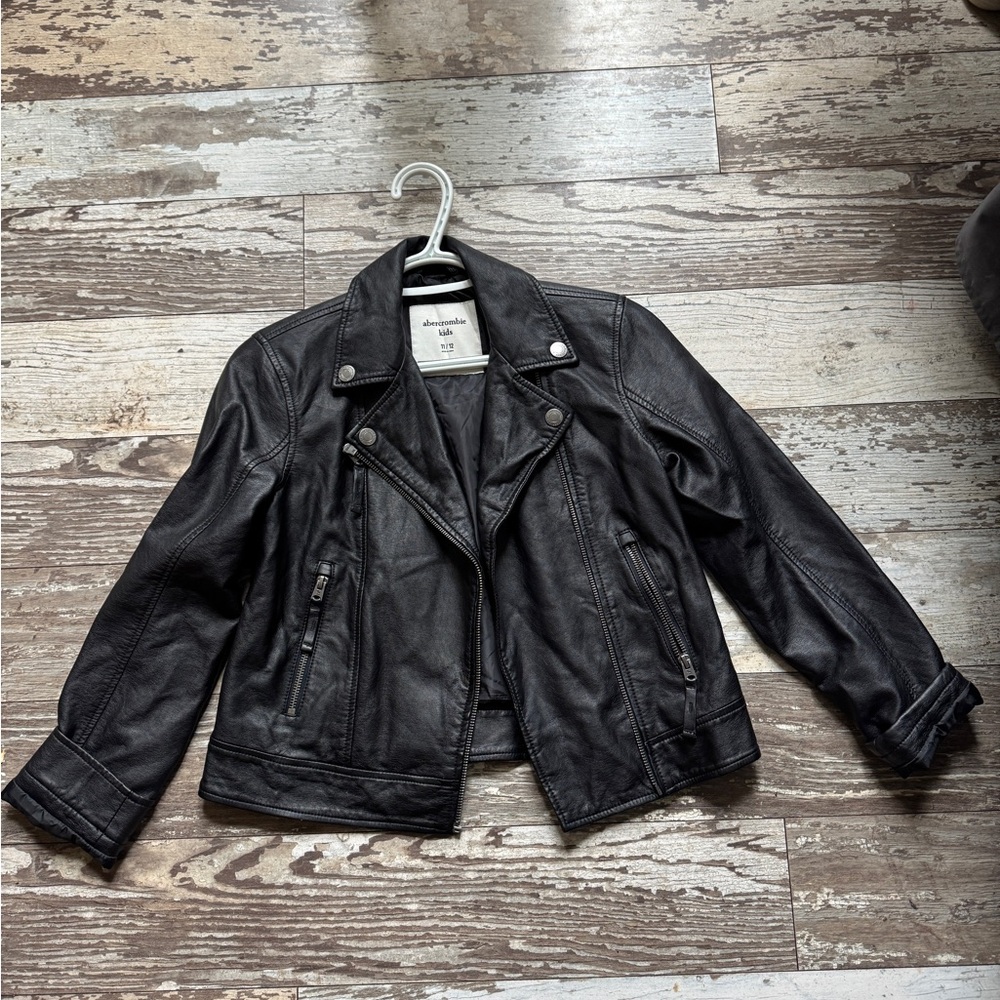 Abercrombie Kids Black Biker Jacket